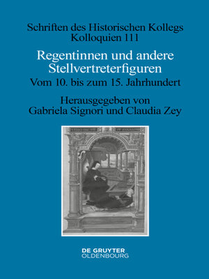 cover image of Regentinnen und andere Stellvertreterfiguren